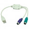CABLU USB to PS/2 | Conector USB la 2 x PS2 pentru mouse si tastatura - NOU