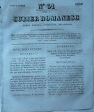 Cumpara ieftin Curier romanesc , gazeta politica , comerciala si literara , nr. 51 din 1839