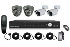 CCTV Kit sistem video: DVR + 4 Camere + HDD - MS-DVR04 foto