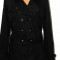 Trench negru Louie Louie, marime L