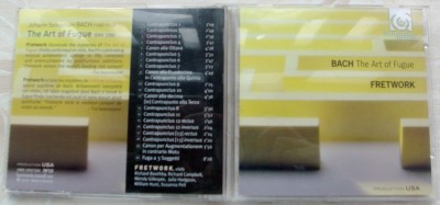 CD ORIGINAL HARMONIA MUNDI: J.S. BACH - THE ART OF THE FUGUE (FRETWORK ENSEMBLE, Rec. 2001) foto