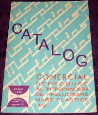 Catalog 1971 - Produse ale Intreprinderii de Mase Plastice, IPMP Iasi, industria de prelucrare a maselor plastice in RSR foto
