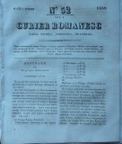 Cumpara ieftin Curier romanesc , gazeta politica , comerciala si literara , nr. 52 din 1839