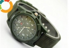 CEAS SWISS ARMY MILITAR, VERDE, NOU, PRET SOC ! foto