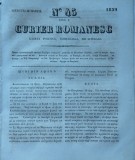 Cumpara ieftin Curier romanesc , gazeta politica , comerciala si literara , nr. 45 din 1839