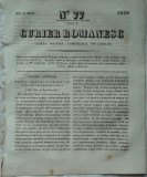 Cumpara ieftin Curier romanesc , gazeta politica , comerciala si literara , nr. 77 din 1839