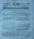 Cumpara ieftin Curier romanesc , gazeta politica , comerciala si literara , nr. 46 din 1839