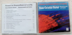 CD ORIGINAL ACCENT MUSIC: HANS-CHRISTIAN BARTEL - KAMMERMUSIK UND LIEDER (KONZERT IM GEWANDHAUS ZU LEIPZIG) [Rec. 1997] foto