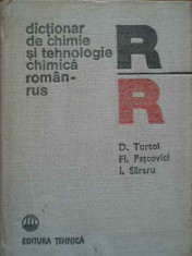 Dictionar De Chimie Si Tehnologie Chimica Roman-rus - D.turtoi Fl.pascovici I.sararu ,288769 foto