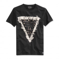 Tricou GUESS Triangle Graphic T-Shirt masura M si L foto