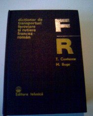 DICTIONAR DE TRANSPORTURI FEROVIARE SI RUTIERE FRANCEZ - ROMAN, M. Buga (4+1) foto