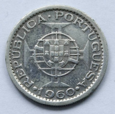 5 Escudos 1960 - Mozambic (Mozambique) - sub administrare portugheza - Argint (1) foto