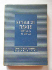Materialistii Francezi Din Veacul Al Xviii-lea - Necunoscut ,267299 foto