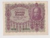 Austro - Ungaria 20 Koronen, Coroane, Koroane 1922 ( 4 ), Europa