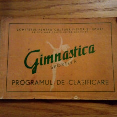 GIMNASTICA SPORTIVA PROGRAMUL DE CLASIFICARE SI CODUL DE PUCTAJ -1957-1959, 111p