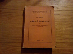 ANALIZA MATEMATICA - vol.II * Exercitii Avansate de Calcul Diferential si Integral real --- Gh. Siretchi -- curs universitar,1977, 510 p. foto