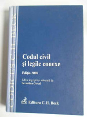 Codul Civil Si Legile Conexe - S. Cercel ,265721 foto