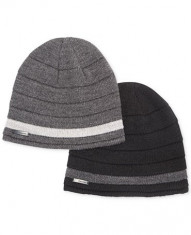 Caciula/Fes Calvin Klein Ottoman Ribbed Beanie pe NEGRU foto