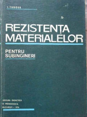 Rezistenta Materialelor Pentru Subingineri - I. Tudose ,276189 foto