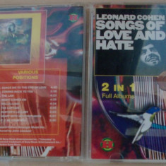 CD 2 in 1: LEONARD COHEN - SONGS OF LOVE AND HATE (1971) + VARIOUS POSITIONS (1984)