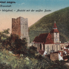 CARTE POSTALA BRASOV Turnul negru Circulata 1923