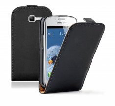 Husa Samsung Galaxy Trend Lite S7390 S7392 Flip Case Inchidere Magnetica Black foto