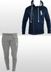 Trening Ralph Lauren - Polo - Japan Boy CONIC - Slim fit - Bleumarin cu gri - XS - Model nou foto