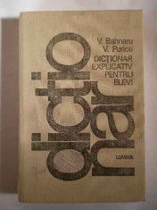 Dictionar Explicativ Pentru Elevi - V.bahnaru V.purice ,266693 foto