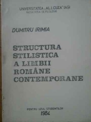 dumitru irimia structura stilistica