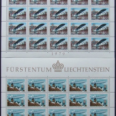 LIECHTENSTEIN 1979 - BALOANE,AVIATIE 2 M/SH, NEOBLITERATE - LCT 008