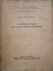 L&amp;#039;accentuation Des Langues Indo-europeennes - Jerzi Kurylowicz ,308523 foto