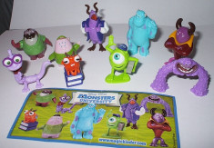 SURPRIZE KINDER - MONSTER UNIVERSITY - SERIE COMPLETA foto