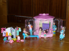 Pavilion DISNEY cu accesoriisi papusi POLLY POCKET , roz - OKAZIE foto