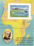 COLITA NEDANTELATA S.TOME E PRINCIPE AVION SIR ROWLAND,HARTA 1979 45 E