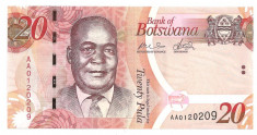 BOTSWANA 20 PULA 2009 UNC foto