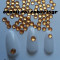 Set 100 cristale gen Swarovski 4 mm portocalii perle strasuri pietricele accesorii decorare 3D unghii false - TRANSPORT GRATUIT LA PLATA IN AVANS!