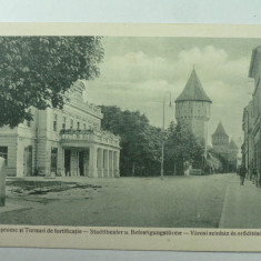 SIBIU - TEATRUL ORASENESC SI TURNURI DE FORTIFICATIE - SEMNATURI ELEVI GH. LAZAR