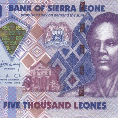 Bancnota Sierra Leone 5.000 Leones 2010 - P32a UNC