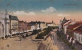 CARTE POSTALA ARAD Andrassy-teri reszlet Circulata 1923, Printata