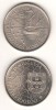 SV * Portugalia 100 ESCUDOS 1989 * Descoperirea Insulelor Azore 550 Ani * AUNC+, Europa, Nichel