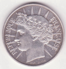 (1) MONEDA DIN ARGINT FRANTA - 100 FRANCS (FRANCI) 1988 - JUBILIARA foto