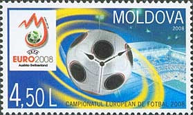 MOLDOVA 2008, Sport - Campionatul de Fotbal - Euro 2008, serie neuzata, MNH foto