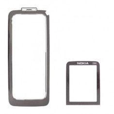 Rama fata cu geam Nokia E90 mocca - Produs Nou Original + Garantie - BUCURE?TI foto