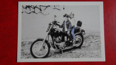 Carte postala - Motocicleta - copii - necirculata foto