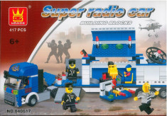 CONSTRUCTII LEGO - SUPER RADIO CAR | 417 PIESE TIP LEGO | JUCARIE COPII +6 ANI | NOU foto