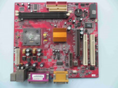 KIT Placa de baza PC Chips M810LR SDRAM Video onboard, procesor Duron 850MHz foto