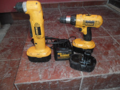 Set bormasina si masina insurubat unghiulara DEWALT 18V- 3 acumulatori foto