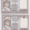 Lot 2 bancnote 1 rupee, rupie - Nepal, Regele Mahinda 1972 Serii consecutive aUNC