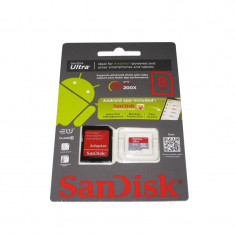 SanDisk card microSDHC 8GB si adaptor inclus foto