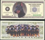 !!! SUA = FANTASY NOTE = DOBERMAN - 2009 - UNC / SERIA CAINI , WOOF